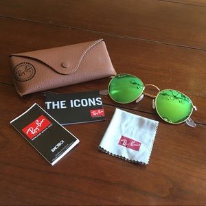 Ray Ban Round Flash Lenses POLARIZED